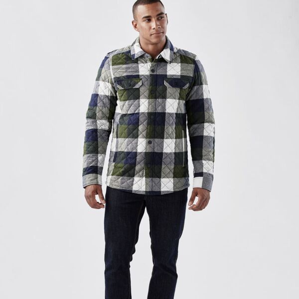 MEN'S QUILTED PLAID SHACKET Thumbnail