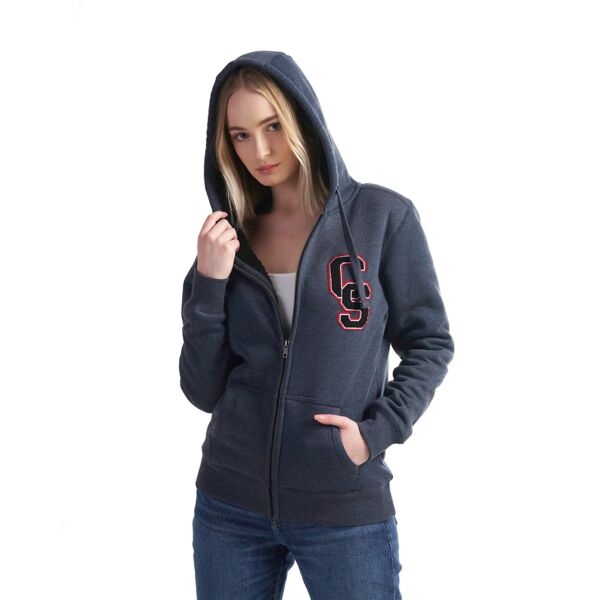 Ladies Full-Zip Hooded Sweatshirt w/ Sherpa Fleece Thumbnail